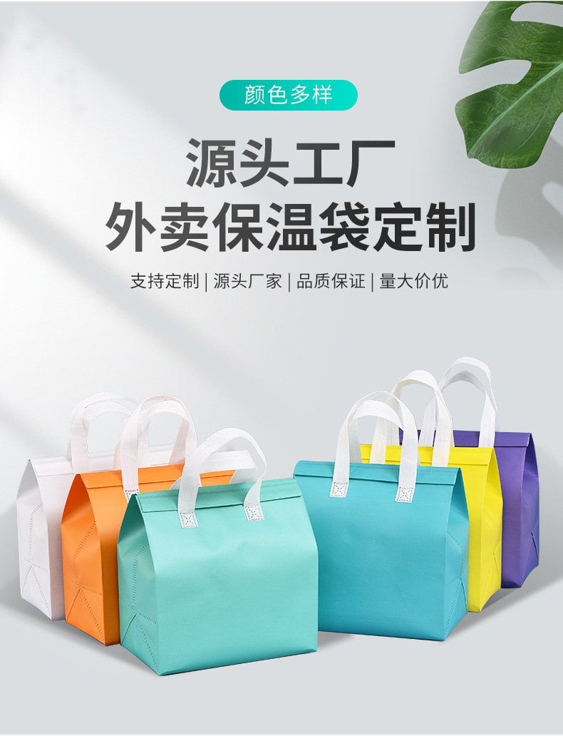 呼伦贝尔市无纺布保温袋外卖袋